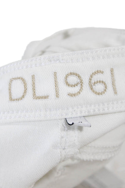 DL1961 Women White Ankle Cropped Pants Size 27