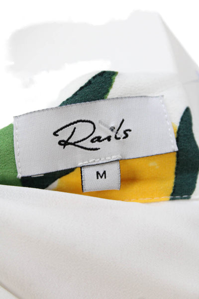 Rails Women White Floral Wrap Mini Skirt Rayon Size M