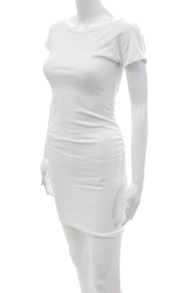 Sundry Women Bodycon T-Shirt Dress White Knee Length Size 1