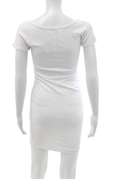 Sundry Women Bodycon T-Shirt Dress White Knee Length Size 1