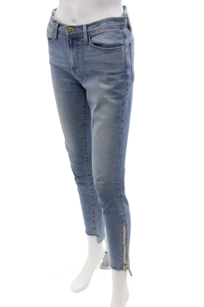 Frame Women Ankle Skinny Jeans Blue High Rise Size 27
