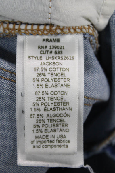 Frame Women Ankle Skinny Jeans Blue High Rise Size 27