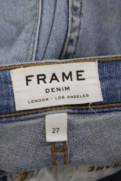 Frame Women Ankle Skinny Jeans Blue High Rise Size 27