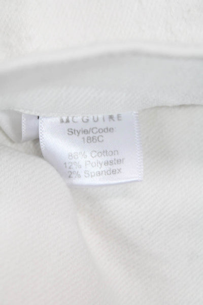 McGuire Women White Cropped Ankle Jeans High Rise 26 Inseam Size 27