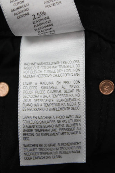 Mother Womens Ankle Skinny High Rise Black Jeans Size 27