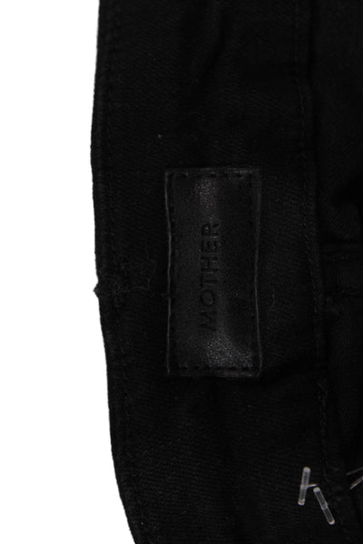 Mother Womens Ankle Skinny High Rise Black Jeans Size 27