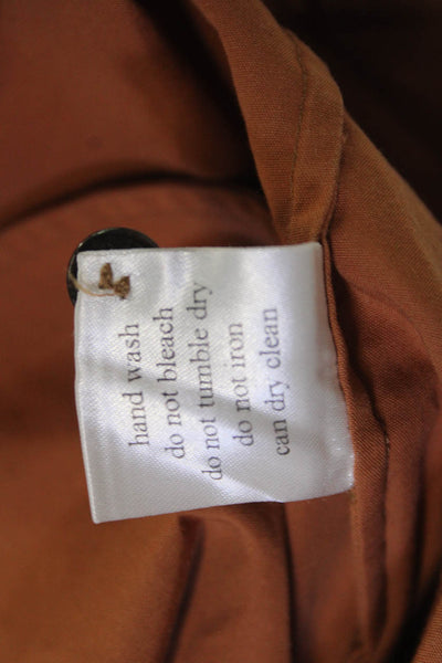 Three Graces London Women Trapeze & Swing Dress Brown Square Neck Size 6