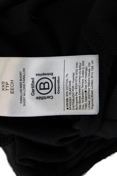 Athleta Unisex Black Sweat Shorts Drawstring Size XS