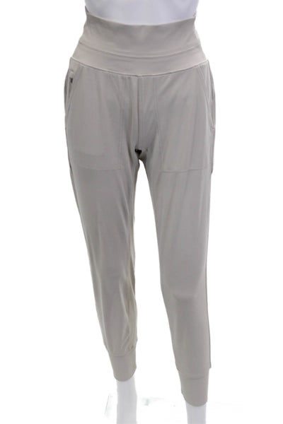 Athleta Womens Maternity Nylon Ankle Jogger Pants Beige Size XS