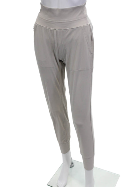Athleta Womens Maternity Nylon Ankle Jogger Pants Beige Size XS