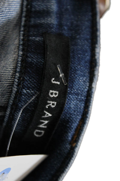 J Brand Womens Ankle Skinny Jeans Blue Mid Rise 98% Cotton Size 27