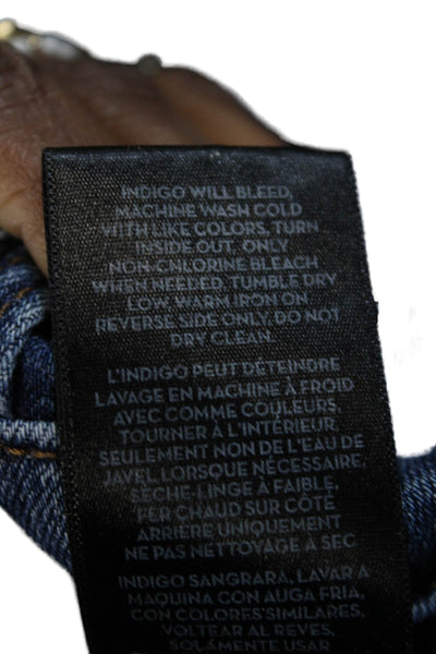J Brand Womens Ankle Skinny Jeans Blue Mid Rise 98% Cotton Size 27