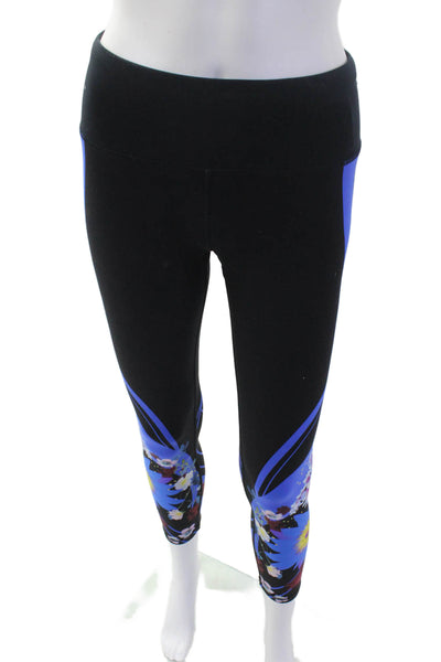 Sweaty Betty Women Ankle Floral Leggings Black Elastane Size S
