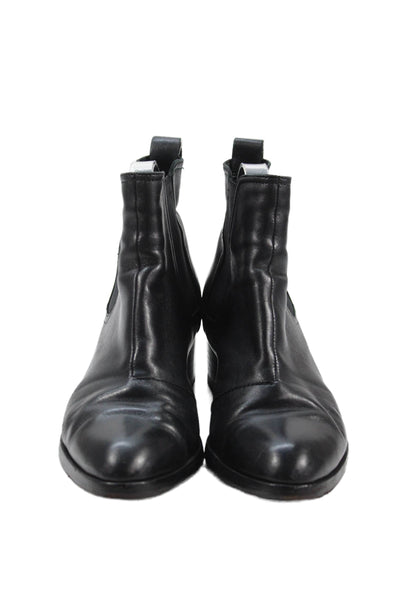 Rag & Bone Womens Leather Pointed Toe Ankle Boots Black Size 37 7