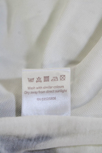 Sweaty Betty Womens Basic White Sleeveless Tank Crewneck Polyester Size S