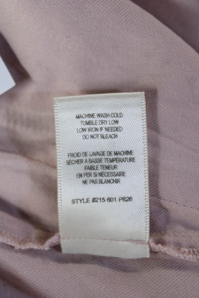 Rebecca Taylor Unisex Pink Silk Cotton Designer Shorts Size S