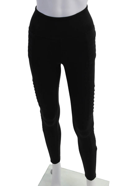 Athleta Women Black Nylon Ankle Jeggings Biker Size 2XS