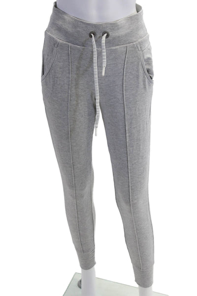 Athleta Womens Elastic Waist Drawstring Jogger Sweatpants Gray Size 2XS