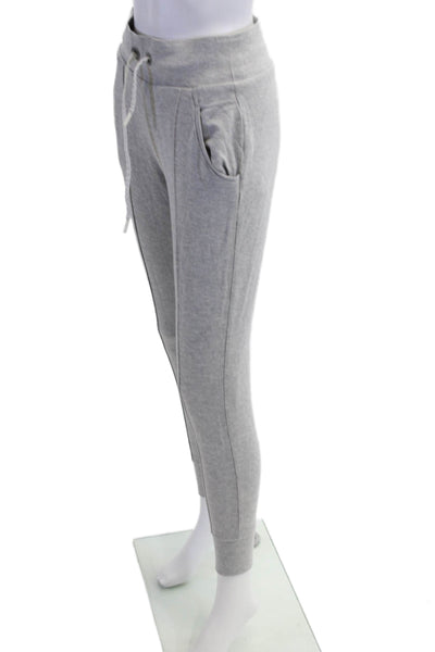 Athleta Womens Elastic Waist Drawstring Jogger Sweatpants Gray Size 2XS