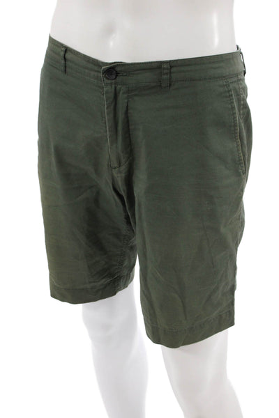 ATM Mens Chino Shorts Green 100% Cotton Size 30