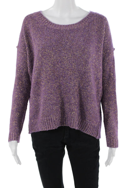 Calypso Saint Barth Unisex Purple Bohemian Pullover Sweater Round Neck Size XS