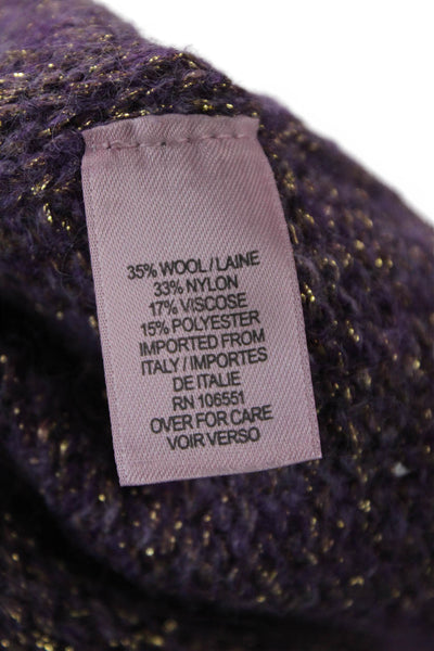 Calypso Saint Barth Unisex Purple Bohemian Pullover Sweater Round Neck Size XS