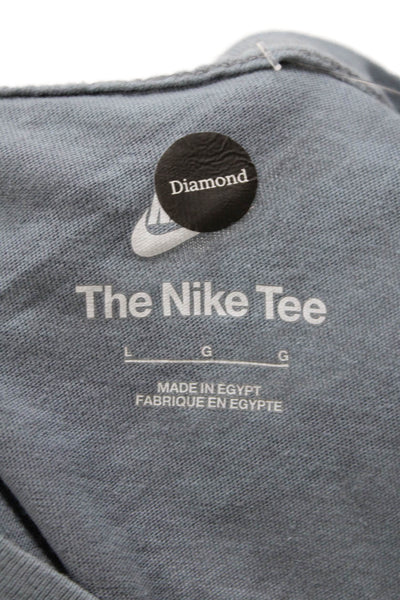 Nike Womens Basic Graphic Cotton Crew Neck Short Sleeve T-Shirt Size L