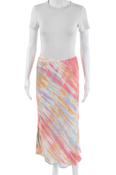 YFB Womens Light Blue Midi Skirt Viscose Rayon Size S