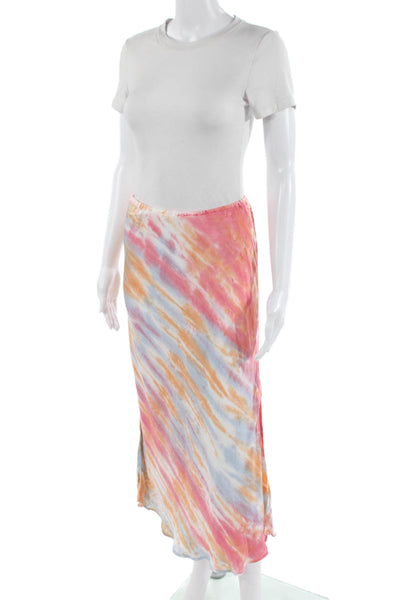 YFB Womens Light Blue Midi Skirt Viscose Rayon Size S