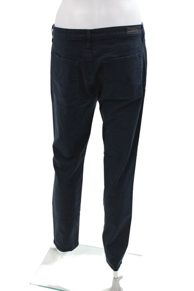 AG Adriano Goldschmied Womens Cropped Ankle Pants Dark Blue Size 30