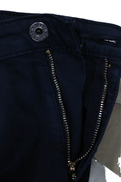 AG Adriano Goldschmied Womens Cropped Ankle Pants Dark Blue Size 30