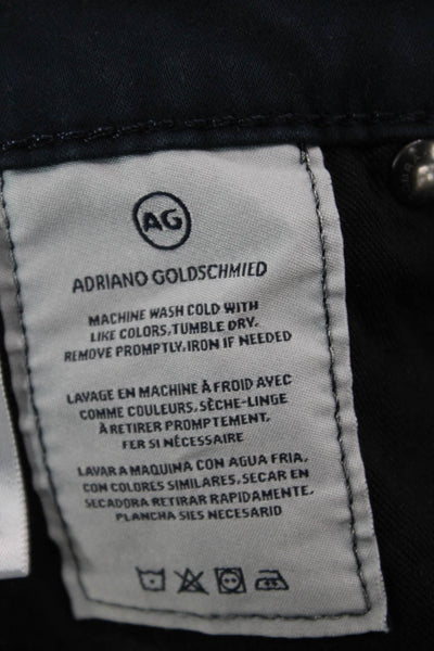 AG Adriano Goldschmied Womens Cropped Ankle Pants Dark Blue Size 30