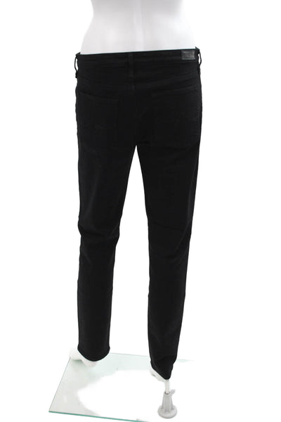AG Adriano Goldschmied Unisex Skinny Tapered Black Jeans Size 30
