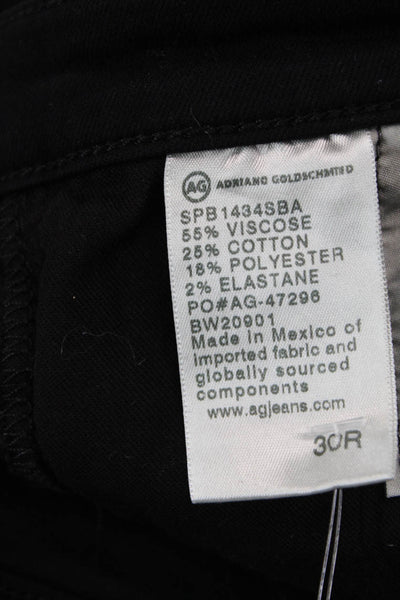 AG Adriano Goldschmied Unisex Skinny Tapered Black Jeans Size 30