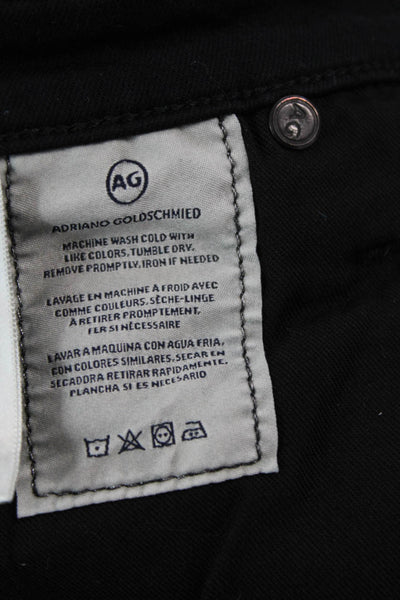 AG Adriano Goldschmied Unisex Skinny Tapered Black Jeans Size 30