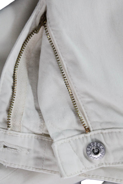 AG Adriano Goldschmied Unisex Cropped Ankle Pants White Size 31