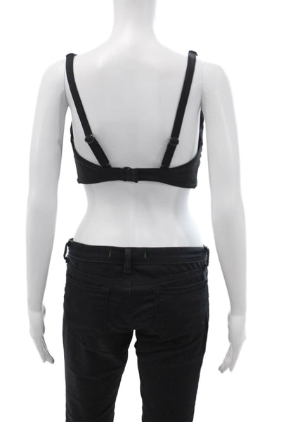 Athleta Womens Under Wire Sports Bra Black Size 38 D/38 DD