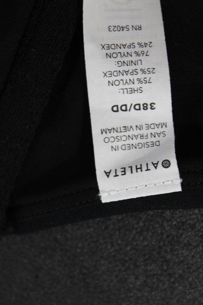 Athleta Womens Under Wire Sports Bra Black Size 38 D/38 DD