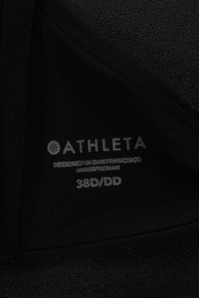 Athleta Womens Under Wire Sports Bra Black Size 38 D/38 DD
