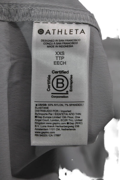 Athleta Women Gray Sleeveless Jumpsuit Petite Size 2XS