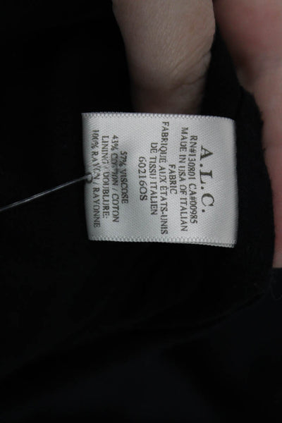 A.L.C. Womens Shirt Dress Dark Blue Long Sleeve Button Full-Length Size 8