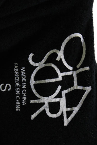 Chaser Unisex Pullover Sweatshirt Black Skull Graphic Cotton Long Sleeve Size S