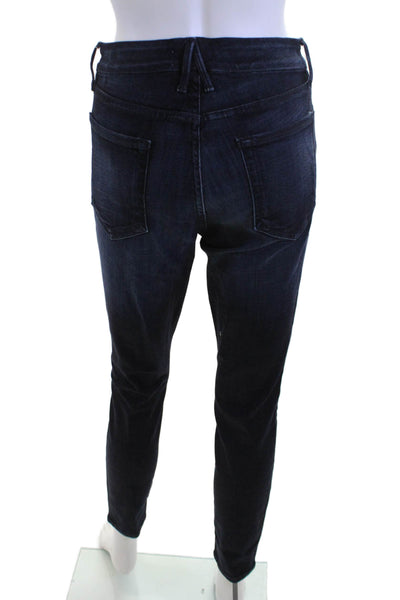 Good American Unisex Cropped Skinny Dark Blue Jeans Size 26