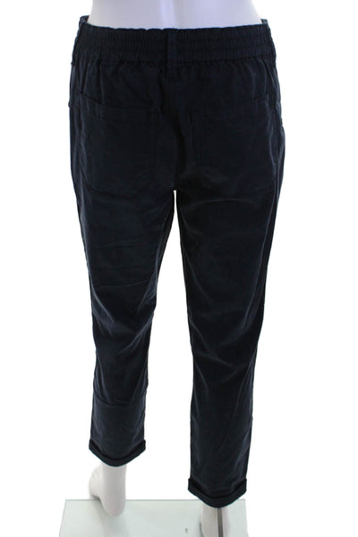 Paige Womens Ankle Jogger Pants Dark Blue Lyocell Drawstring Size 27