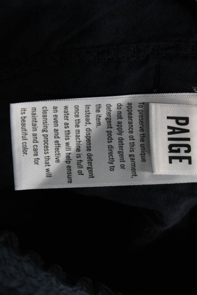 Paige Womens Ankle Jogger Pants Dark Blue Lyocell Drawstring Size 27