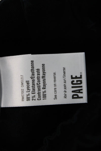 Paige Womens Ankle Jogger Pants Dark Blue Lyocell Drawstring Size 27