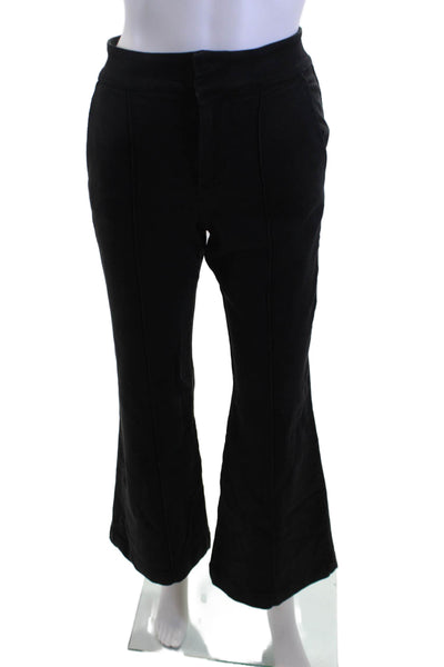 Alice + Olivia Womens Black 90s Cotton Blend Pants Size 24