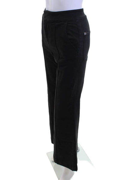 Alice + Olivia Womens Black 90s Cotton Blend Pants Size 24