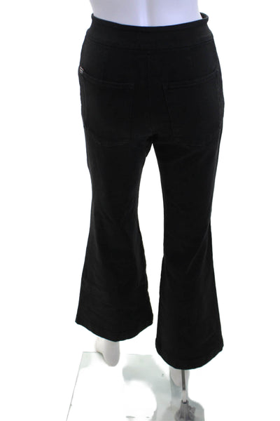 Alice + Olivia Womens Black 90s Cotton Blend Pants Size 24