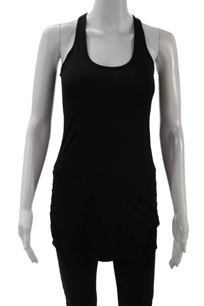 Lululemon Womens Black Basic Sleeveless Tank Nylon Blend Round Neck Size S